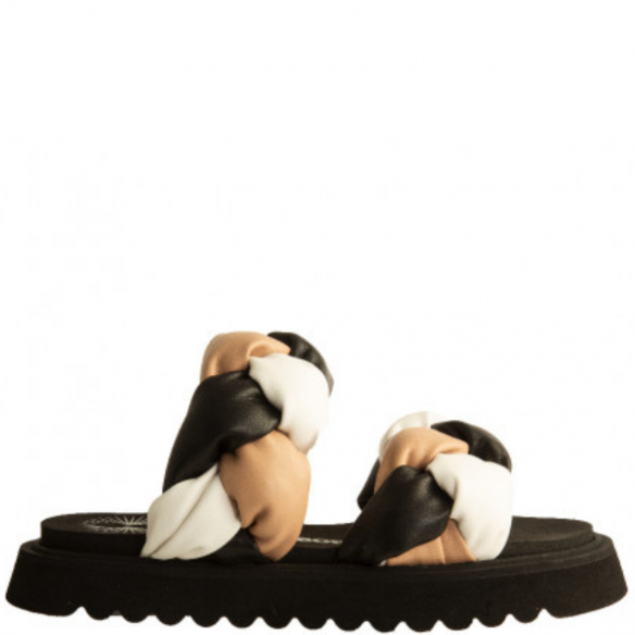 BRUNO BORDESE IRIS ECONAPPA BLACK/WHITE/NUDE