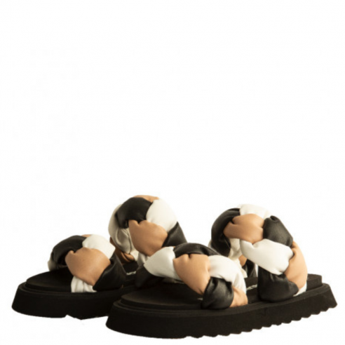 BRUNO BORDESE IRIS ECONAPPA BLACK/WHITE/NUDE