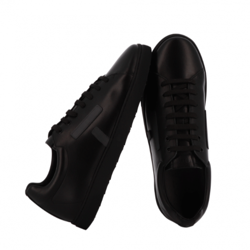 O.T.A PARIS KEL14 KELWOOD BLACK LEATHER/GREY LOGO