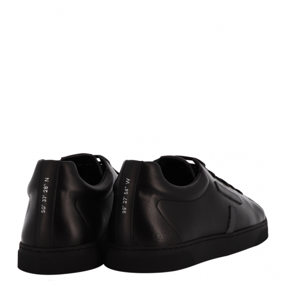 O.T.A PARIS KEL14 KELWOOD BLACK LEATHER/GREY LOGO