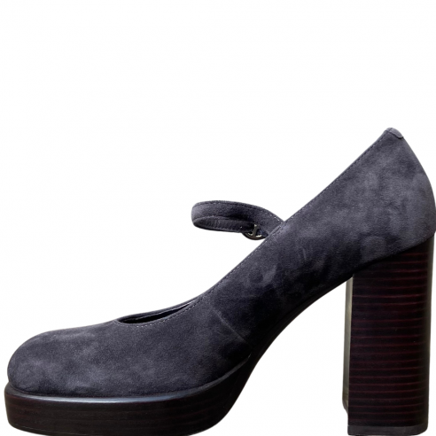 JEFFREY CAMPBELL MARY-ANN DARK GREY SUEDE 2