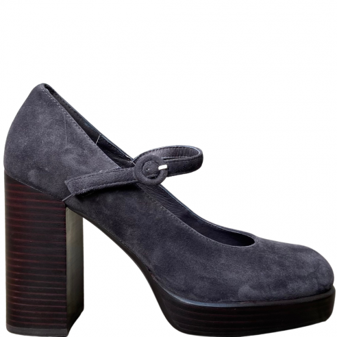 JEFFREY CAMPBELL MARY-ANN DARK GREY SUEDE