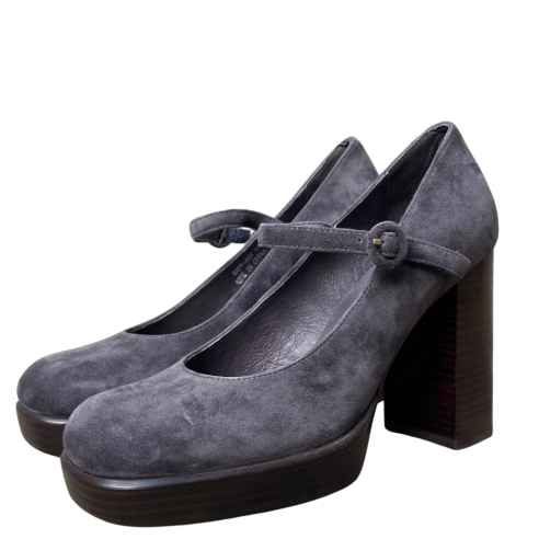 JEFFREY CAMPBELL MARY-ANN DARK GREY SUEDE