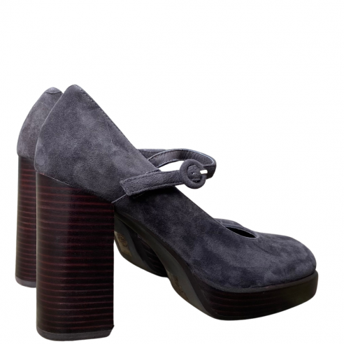 JEFFREY CAMPBELL MARY-ANN DARK GREY SUEDE