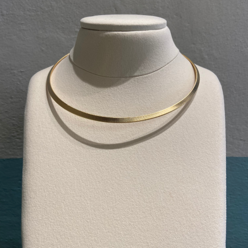 ALEVA' COLLARINO ELSA ORO SATINATO