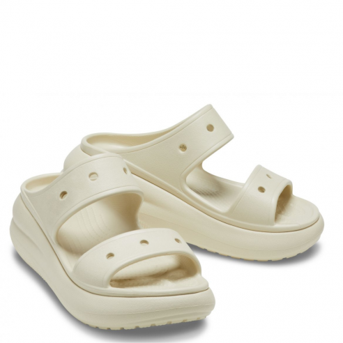 CROCS CLASSIC CRUSH SANDAL BONE